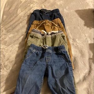 Lot of 4 pair Toddler jeans/pants Sz 12-18 months